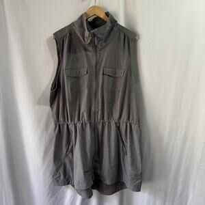Duluth Trading Co Sol Survivor Sun Protection Tunic Vest Womens Size XXL Grey